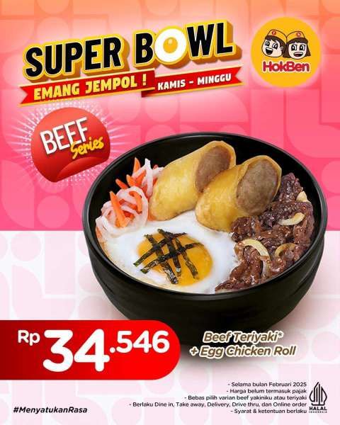 Promo HokBen Super Bowl di Bulan Februari 2025