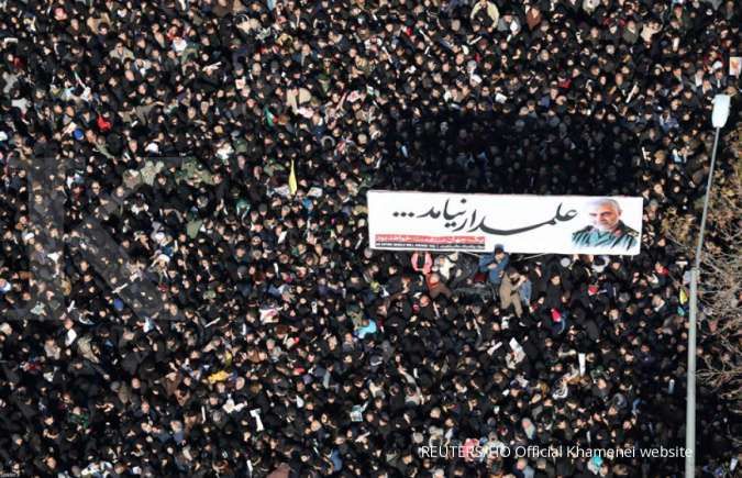 Soleimani dimakamkan, Iran: Kematian bagi Amerika, semua pasukan AS adalah teroris 