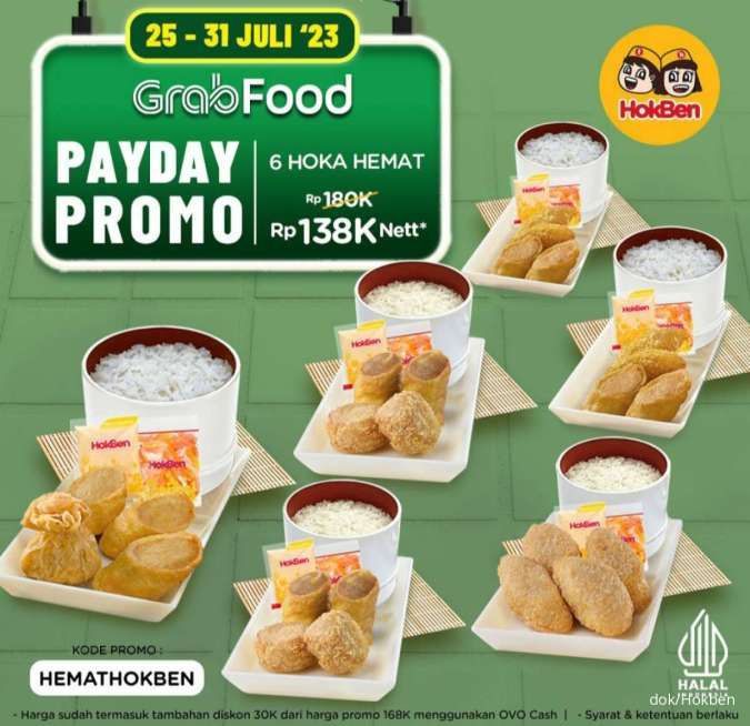 Promo HokBen Payday 25-31 Juli 2023, Promo Gajian Hemat dan Lezat