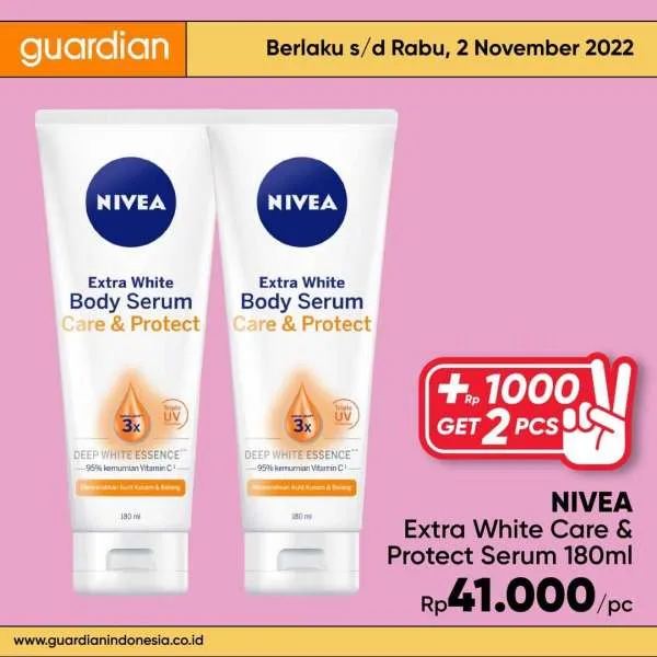 Promo Guardian +1000 Get 2 Pcs Periode 27 Oktober-2 November 2022