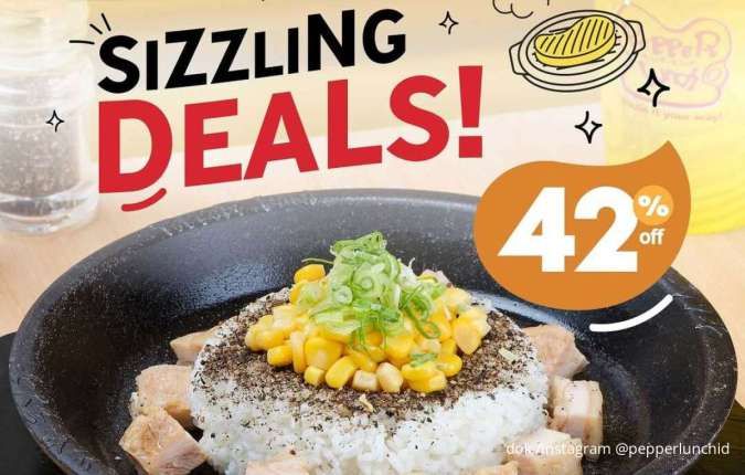 Promo Pepper Lunch Sizzling Deals Juli 2025, Pepper Rice Komplit Mulai Rp 60.000-an