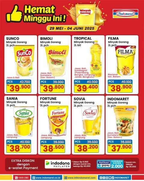 Promo Minyak Goreng di Indomaret 29 Mei-4 Juni 2025