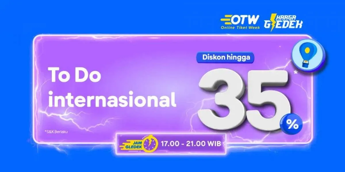 Promo OTW Tiket.com hingga 1 April 2022, Dapatkan Diskon To Do Internasional s.d 35%