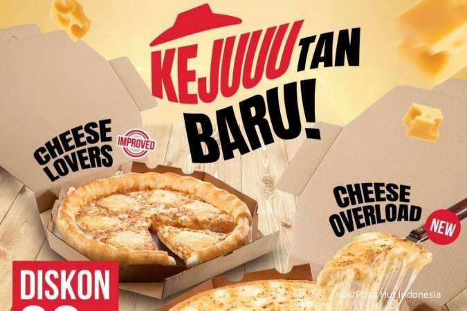 Promo Pizza Hut 9-31 Januari 2023, KEJUtan Baru Cheese Overload Pizza Diskon 20%