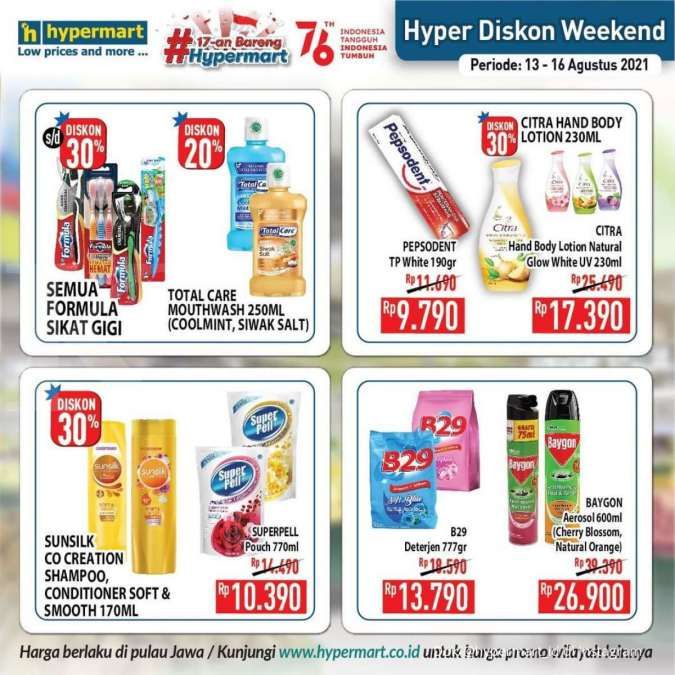 Katalog Promo JSM Hypermart 13-16 Agustus 2021