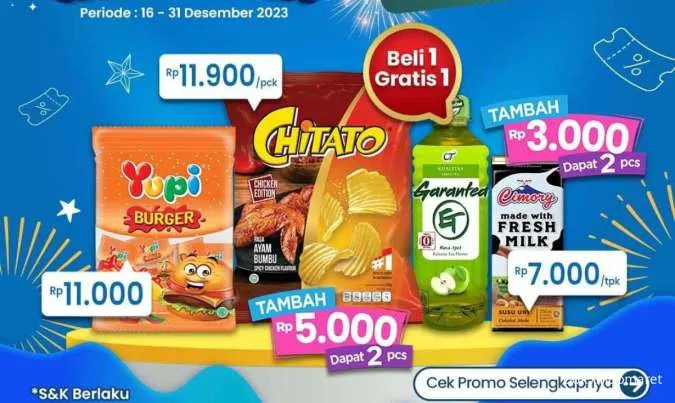 Promo Indomaret Super Hemat s/d 31 Desember 2023, Beberapa Produk Beli 2 Gratis 1!