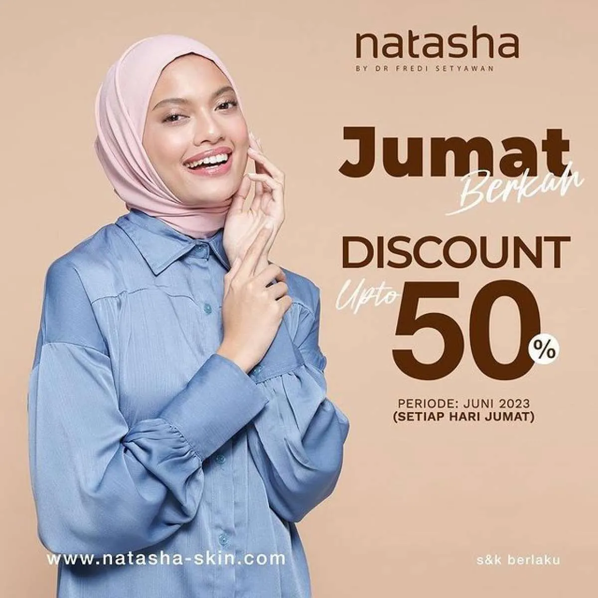 Promo Jumat Berkah di Klinik Natasha, Facial Berhijab Diskon 50% Selama Juni 2023