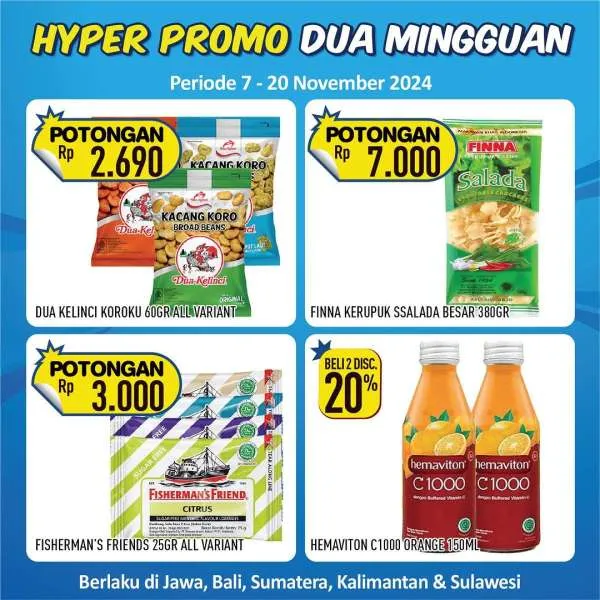 Promo Hypermart Dua Mingguan Periode 7-20 November 2024