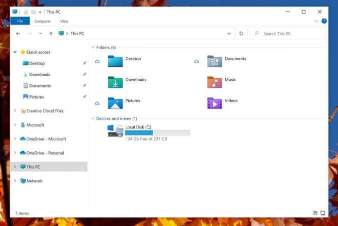 Penampakan File Explorer di Windows 10 berubah, ini penampilan barunya