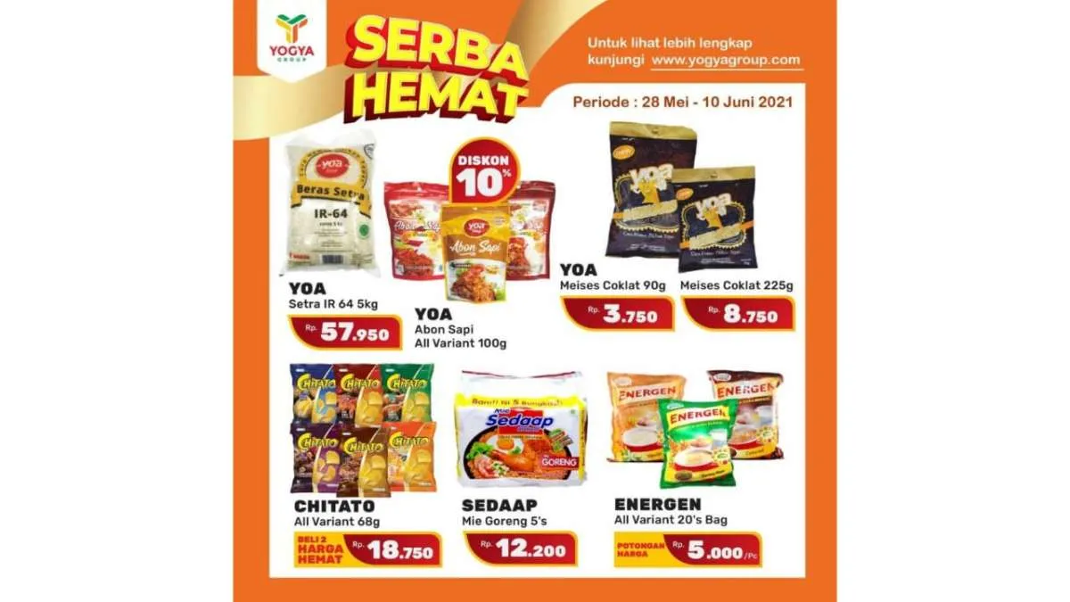 Promo Yogya Supermarket weekday 10 Juni 2021, masih ada program Serba Hemat!