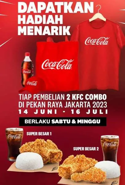 Promo KFC Beli Paket Super Besar Dapat Topi-Kaos Coca Cola