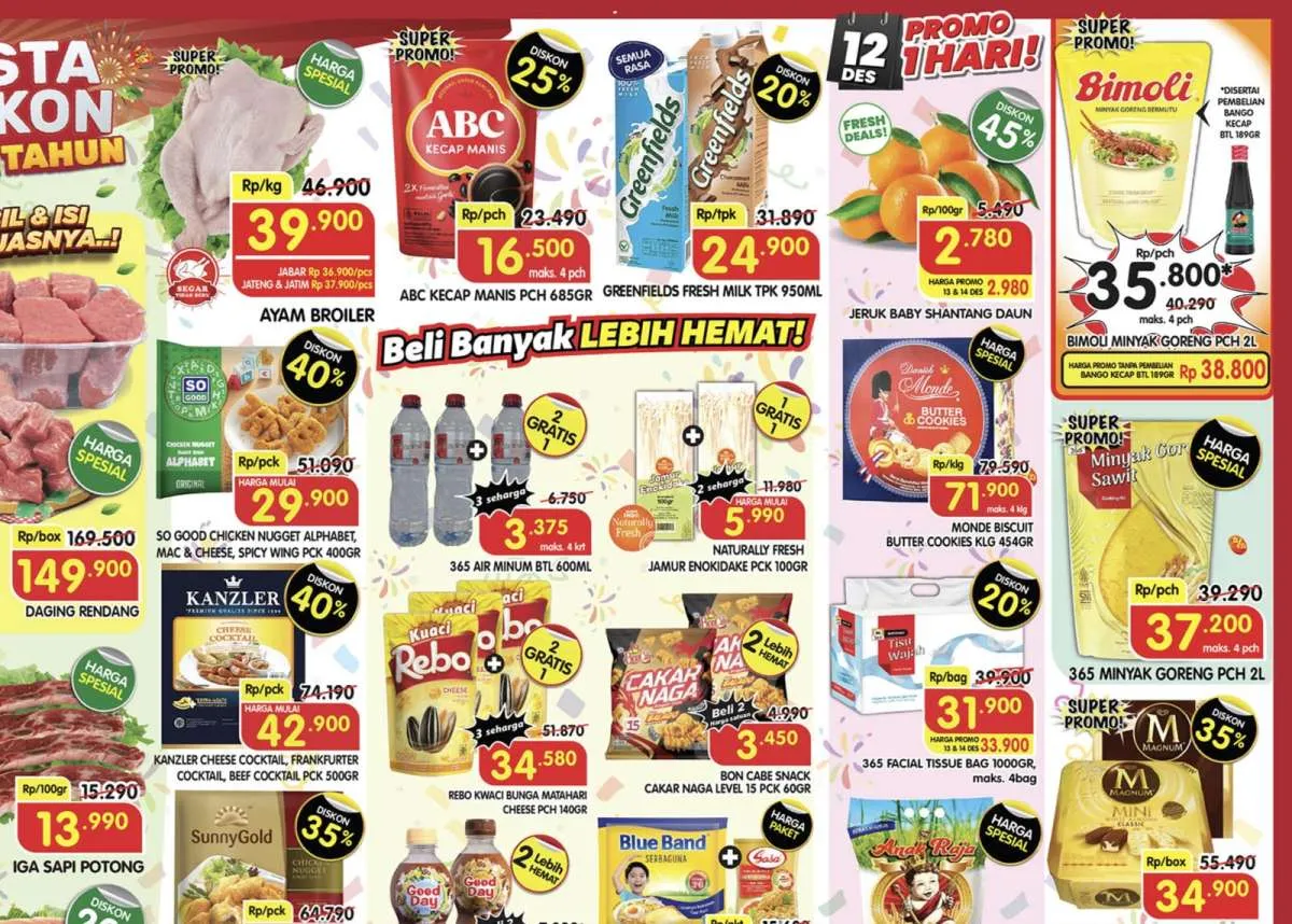 Promo Superindo Hari Ini 12-14 Desember 2025, Brokoli Import-Iga Potong Harga Spesial
