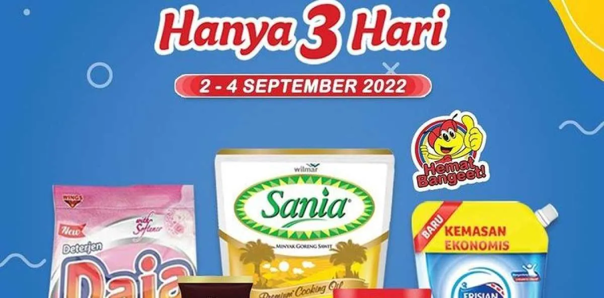 Promo JSM Indomaret 2-4 September 2022, Promo 3 Hari untuk Kebutuhan Harian