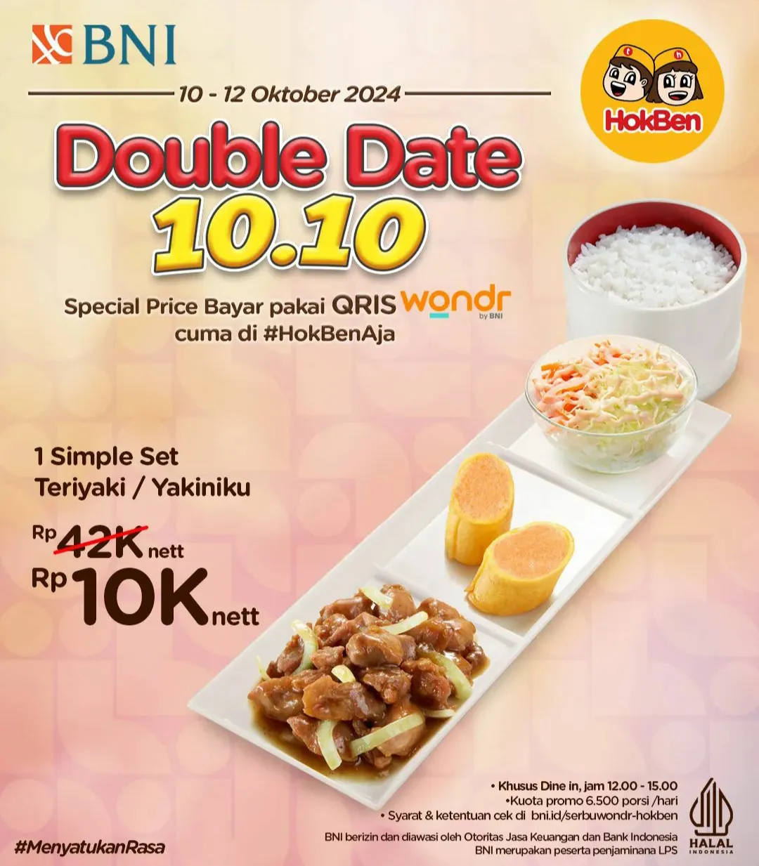 Promo 10.10 Hokben x Wondr