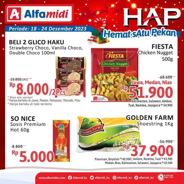 Promo Alfamidi Hemat Satu Pekan Periode 18-24 Desember 2023