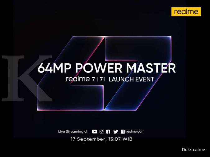 Realme Konfirmasi Akan Meluncurkan Realme 7 | 7i 64MP Power Master di Indonesia pada 17 September