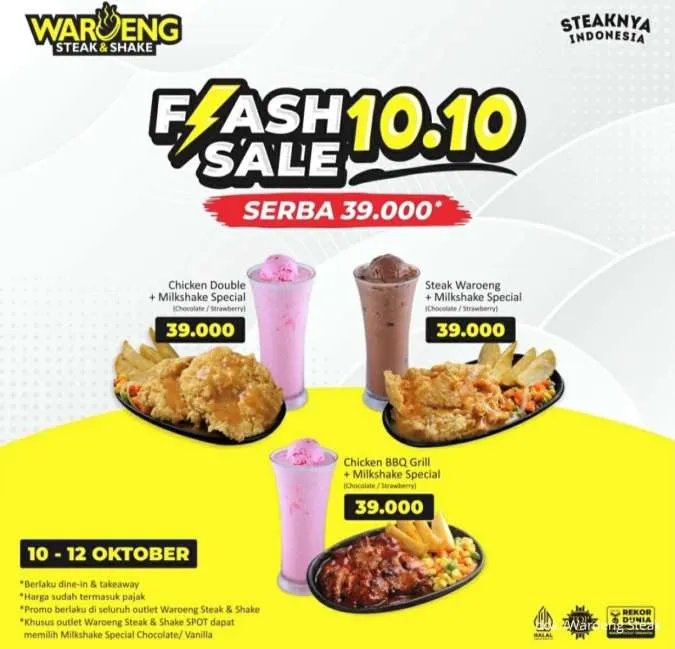 Promo Flash Sale 10.10 Waroeng Steak 