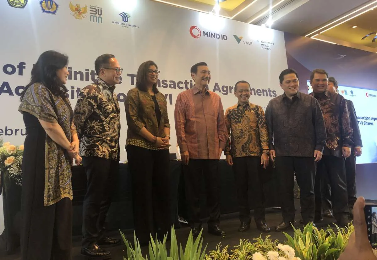 Jadi Pemegang Saham Terbesar, MIND ID Ambil Alih 14% Saham Vale Indonesia (INCO)