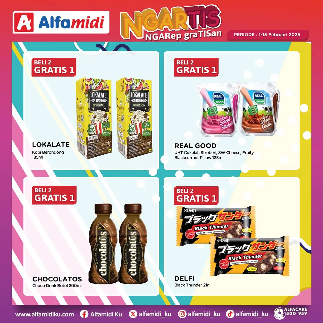 Promo Alfamidi Ngartis (Ngarep Gratisan) Periode 1-15 Februari 2025