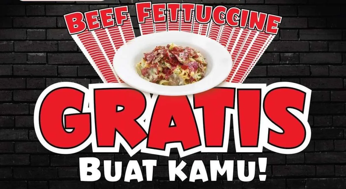 Promo Pizza Hut Delivery Gratis Pasta Beef Fettuccine, Promo Tahun Baru Januari 2024