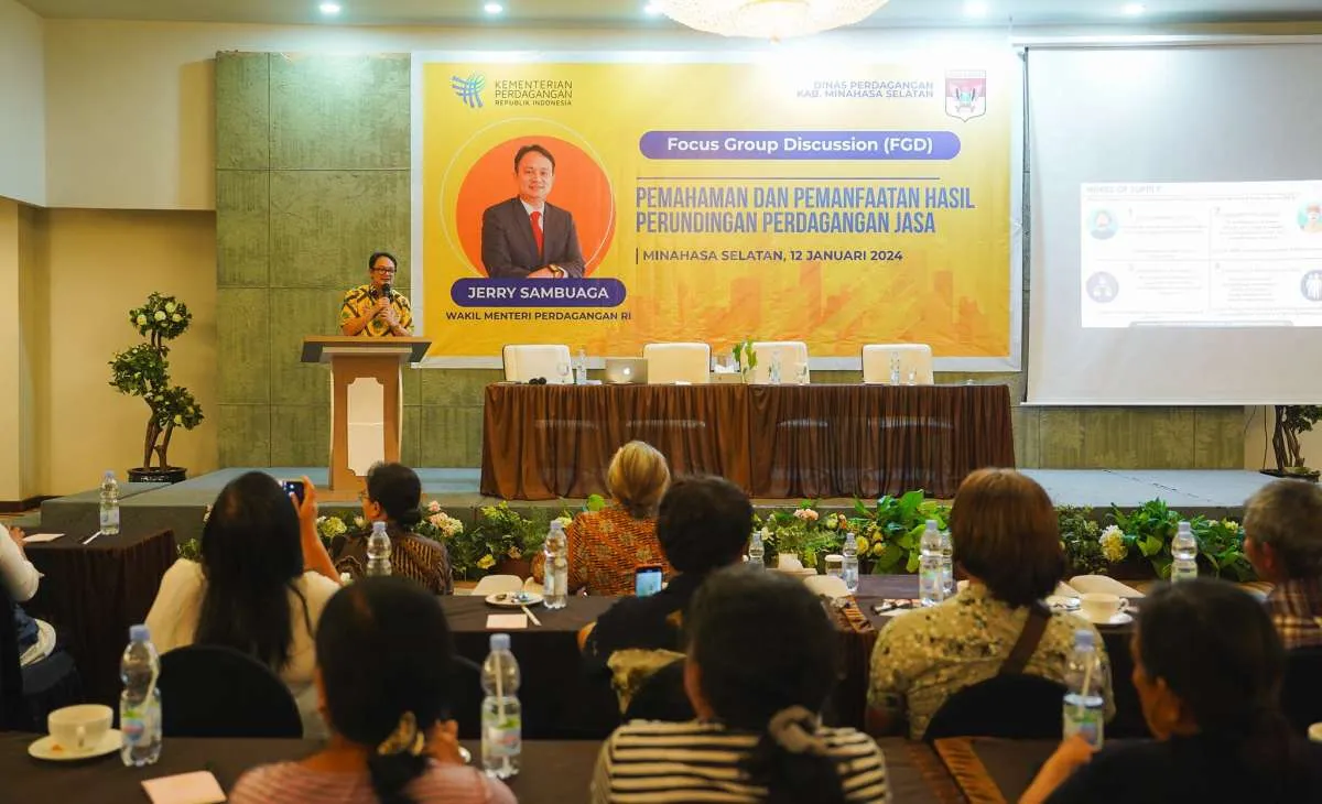 Kemendag Dorong Pemanfaatan Pasar Jasa Hasil Perundingan Perdagangan di Kab.Minahasa 