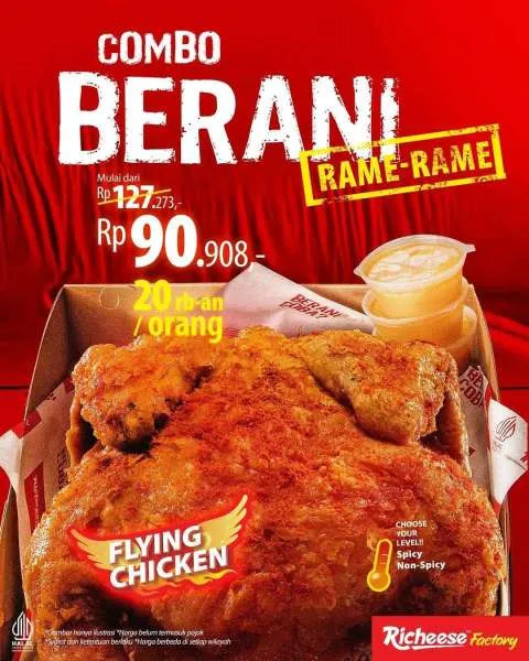 Promo Richeese Factory Combo Berani Rame-Rame