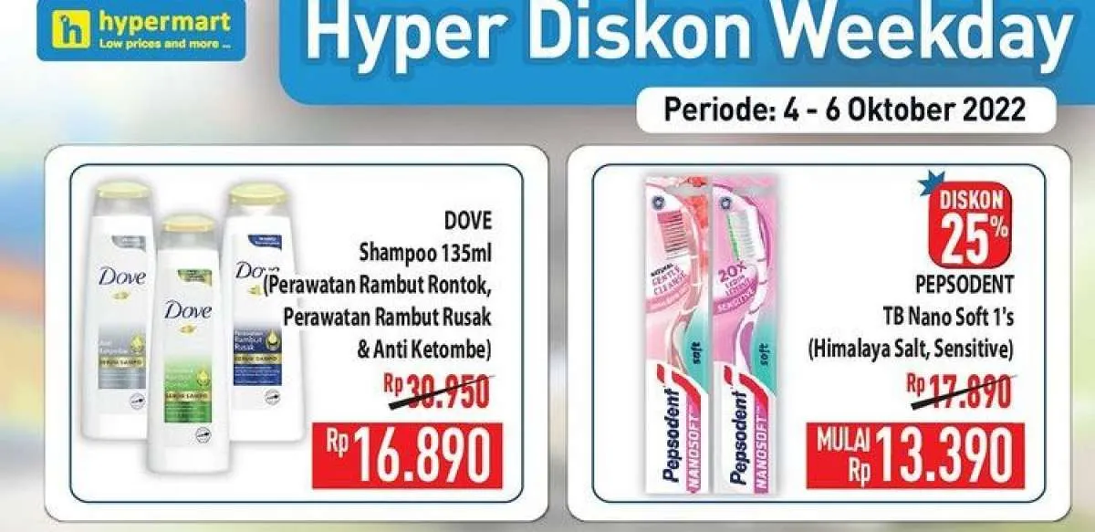 Promo Hypermart di 5 Oktober 2022, Harga Hemat Produk Perawatan Tubuh