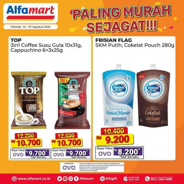 Katalog Harga Promo Alfamart Terbaru 1-7 Agustus 2023