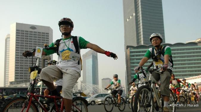 Akan ada jalur sepeda sepanjang 50 km di Jakarta