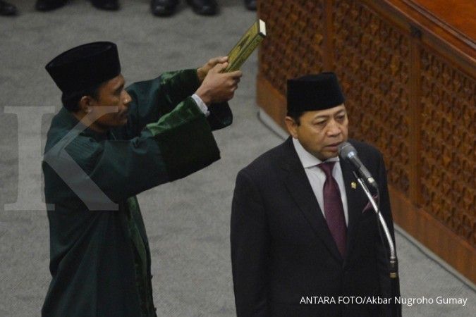 Tanpa halangan, Setya Novanto resmi jadi Ketua DPR