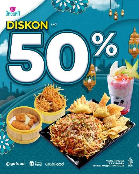 Promo Gacoan Diskon 50%