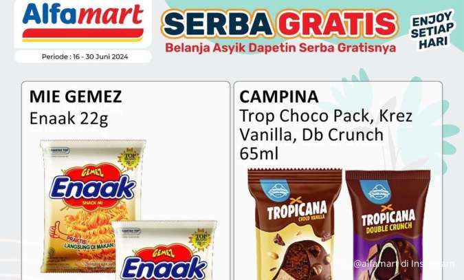 Promo Alfamart Serba Gratis 16-30 Juni 2024, Es Krim Campina Beli 2 Gratis 1