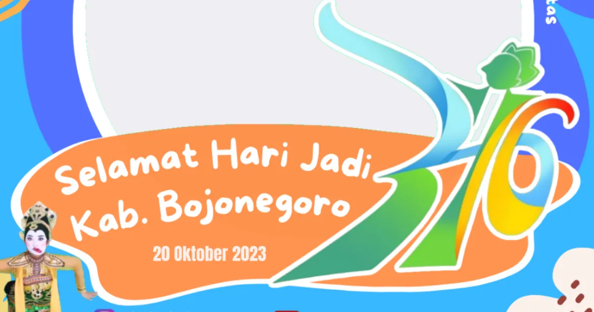 Kumpulan Twibbon Hari Jadi Bojonegoro ke 346 Tahun, Cocok Jadi Foto Profil