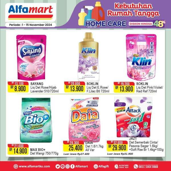 Promo Alfamart 1-15 November 2024 Kebutuhan Rumah Tangga