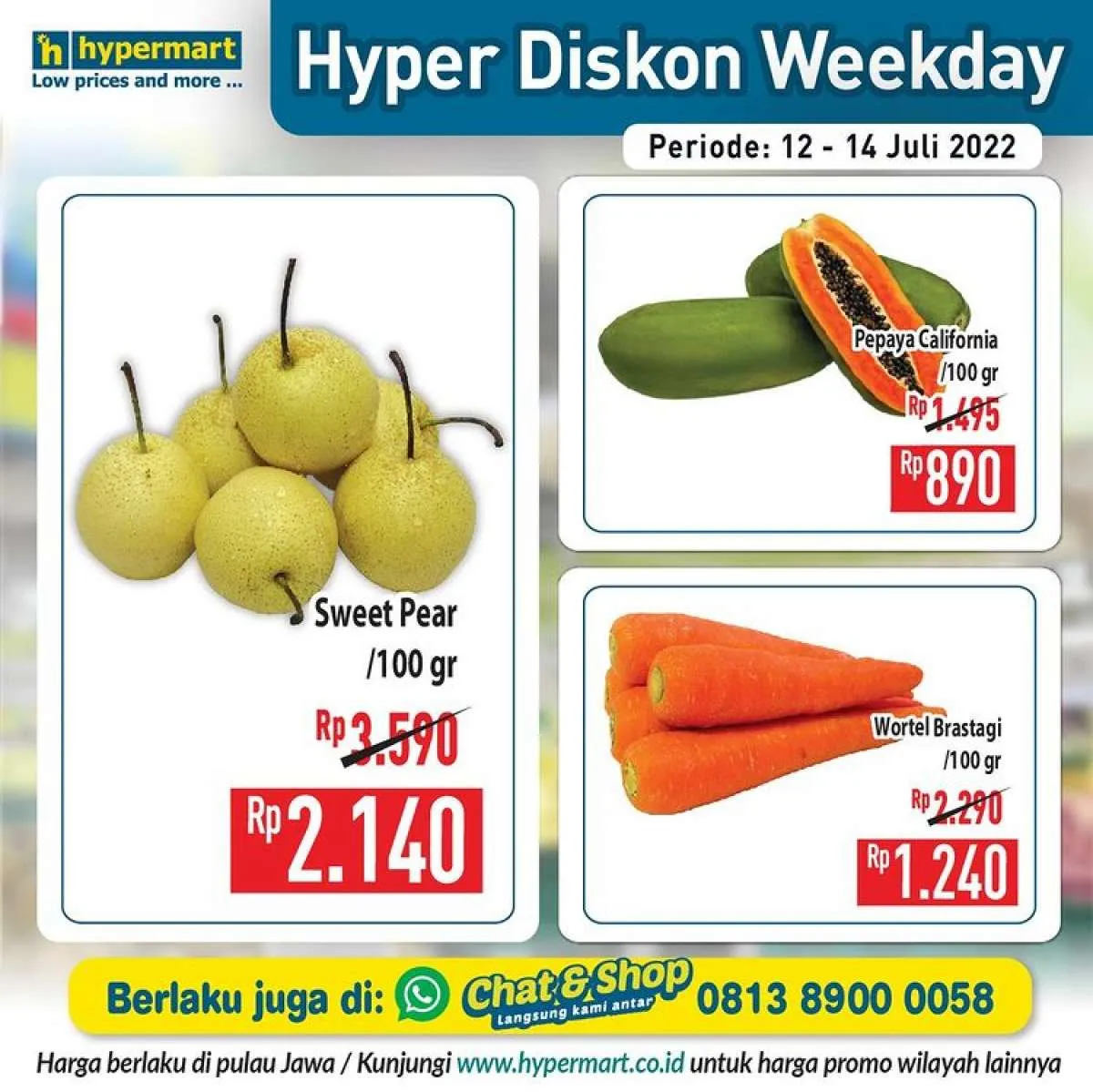 Katalog Promo Hypermart Hyper Diskon Weekday Periode 12-14 Juli 2022