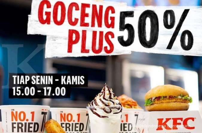 Promo KFC terbaru 21 Oktober 2021, dapatkan The Best Thursday dan goceng plus 50%