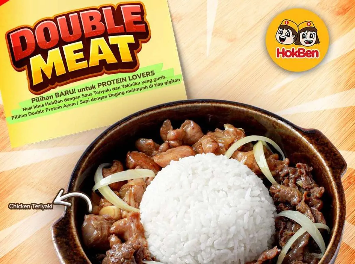 Promo Menu Baru HokBen Double Meat, Rasakan Sensasi Gurih Tiada Tara