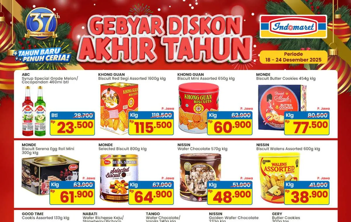Promo Indomaret Akhir Tahun 2025, Monde & Nissin Wafer Lebih Murah