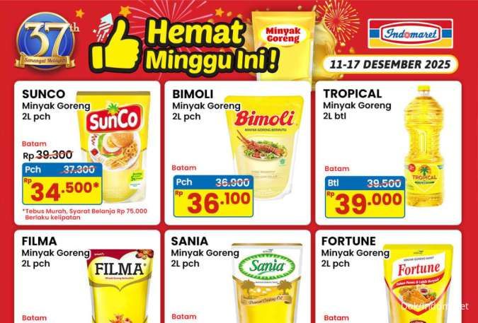 Promo Minyak Goreng di Indomaret 11-17 Desember 2025, Harga Hemat Minggu Ini