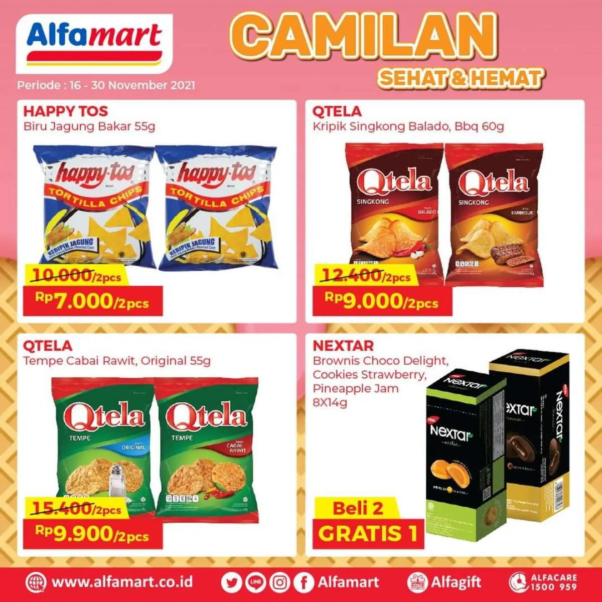 Promo Alfamart 16-30 November 2021, Aneka Camilan dan Minuman Dibanderol Murah