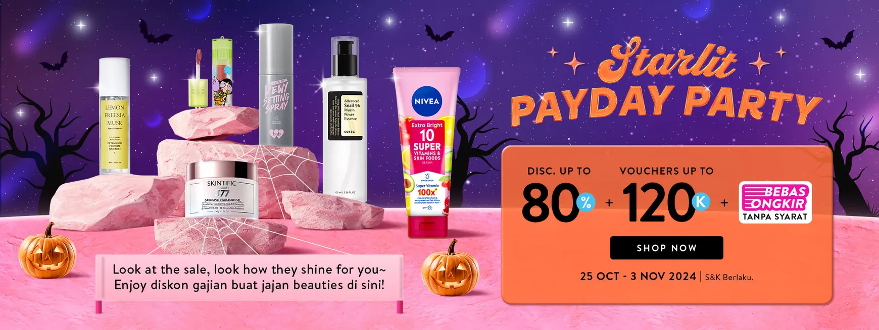 Promo Sociolla Payday Party Periode 25 Oktober-3 November 2024