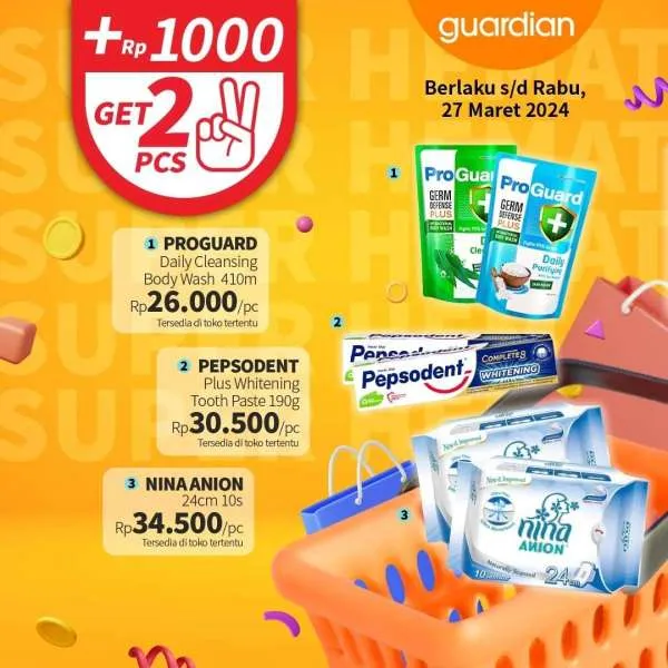 Promo Guardian Super Hemat Periode 14-27 Maret 2023