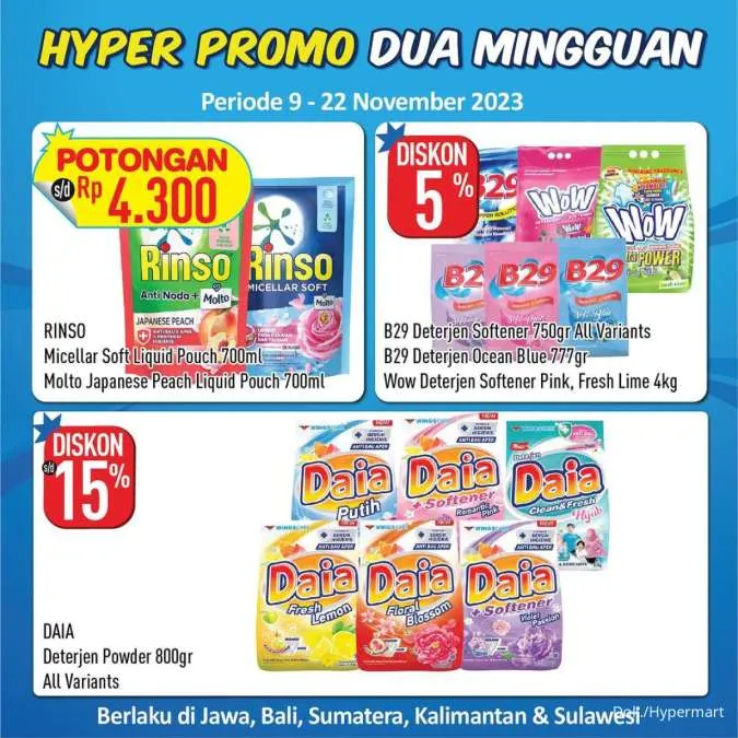 Promo Hypermart Hyper Promo Dua Mingguan Periode 9-22 November 2023