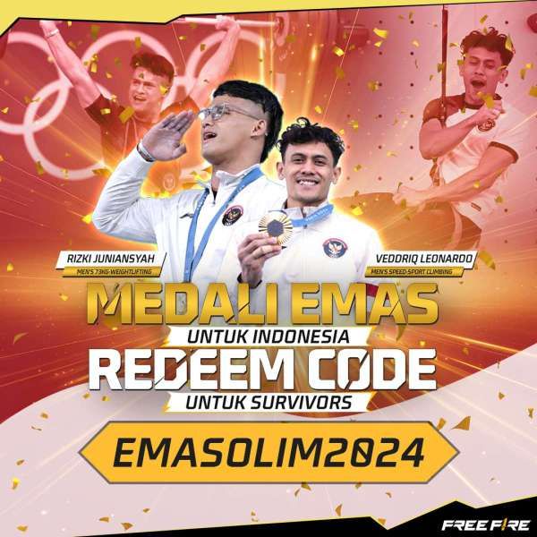 Kode redeem FF edisi Olimpiade 2024