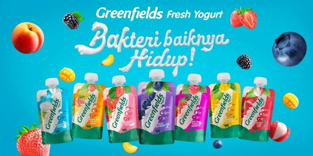 Greenfields Fresh Yogurt Pouch, Terbuat dari Susu Segar Bakteri Baiknya Masih Hidup