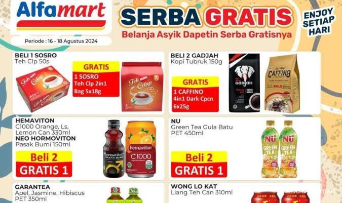 Promo Alfamart Serba Gratis 16-18 Agustus 2024, Oatmilk-Fiber Drink Beli 2 Gratis 1