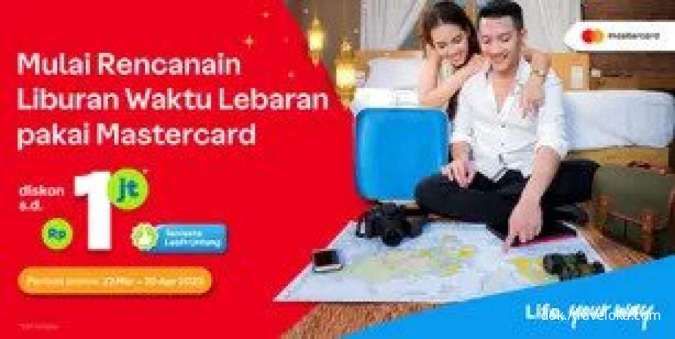 Promo Mastercard di Traveloka, Diskon Berbagai Produk Hingga Rp 1 Juta Mudik Lebaran