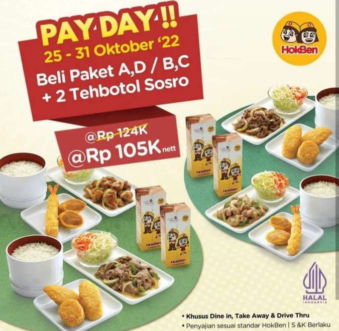 Promo Hokben Payday Terbaru 25-31 Oktober 2022