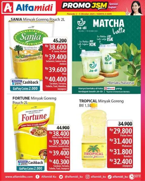 Promo JSM Alfamidi Hanya 4 Hari Periode 2-5 Oktober 2025