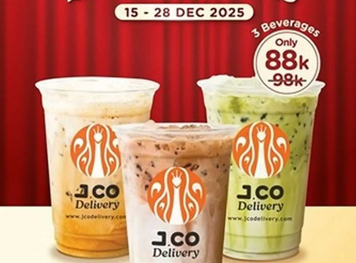 Promo J.CO Terbaru 15-28 Desember 2025, Paket 3 Minuman Lebih Hemat